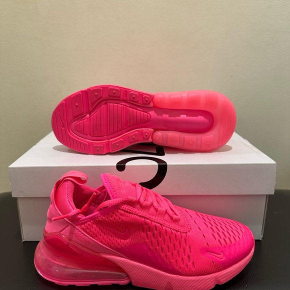 NIB Women's Nike Air Max 270 Triple Hyper Pink Bubblegum FD0293 600 - Picture 7 of 7